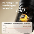 Tastee Heated Coffee Mug – 12oz Portable Travel Mug with 1℉ Precise Temperature Control, 8-Hour Heat Retention, 30W Fast Charging, Leak-Proof, Wide Mouth, Gift-Ready for Office, Home & Outdoor(Black) - Image 4