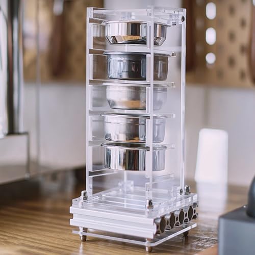 Espresso Filter Basket Holder, Coffee Organizer Station Filter Holder, Compatible with Most 58mm Powder Baskets, for 6Pcs Coffee Baskets and Puck Screens - Image 7