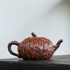 Tea Kettle Creative Pumpkin-shaped Teapot With Ball Hole Inside For Home Use Retro Tea Set Ceramic Tea Infuser - Image 4
