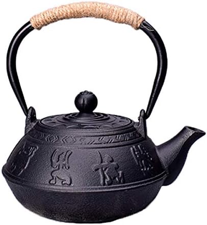 tetsubin Cast iron Tea Kettle workshop Healthy japanese Tea pot with Stainless Steel Infuser（30.4oz） by Unknown