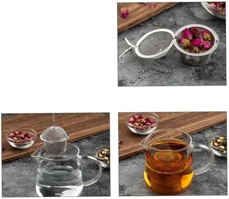 Stainless Steel Tea Strainer Ball, Fine Mesh Infuser For Loose Leaf Locking Filter For Kettle Cup Pot(1pcs) - Image 4