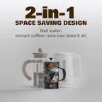 Portable Camping Coffee Maker, Electric French Press, Travel Kettle, 120V - Image 4