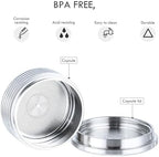 Compatible With Lavazza，EP-950 Machine Espresso Point Cup,Reusable Coffee Capsule Stainless Steel Refillable Filter Pod(2PCS) - Image 2
