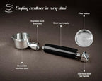 2024 upgrade 54mm Bottomless Portafilter | Bottomless Naked Portafilter | Fits Breville Barista Express and 54mm Breville Machines, Black - Image 3