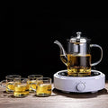 LJYT Glass Teapot Stovetop Safe Glass Teapot with Removable Infuser Stovetop Safe Glass Tea Kettle,Tea Pot for Loose Leaf Tea,for Tea Maker for Home Office (Color : D, Size : 350ML) by Unknown