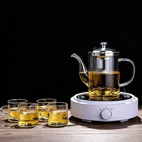 LJYT Glass Teapot Stovetop Safe Glass Teapot with Removable Infuser Stovetop Safe Glass Tea Kettle,Tea Pot for Loose Leaf Tea,for Tea Maker for Home Office (Color : D, Size : 350ML) by Unknown
