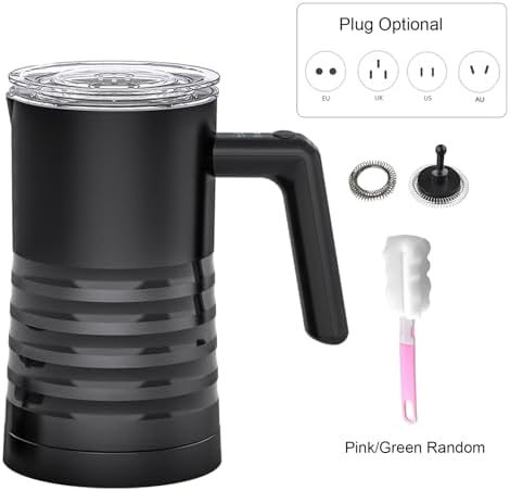 4 in 1 Electric Milk Frother and Steamer, 580ml Automatic Milk Warmer with Non Stick Interior, Hot and Cold Foam Maker for Coffee, Latte, Cappuccino, Hot Chocolate (US Plug) - Image 4