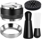 54mm Espresso Accessories Kit, Heavy Distributor, Tamper, WDT, Funnel, Mat by Tuykay