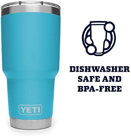 YETI Rambler 30 oz Stainless Steel Vacuum Insulated Tumbler w/MagSlider Lid, Reef Blue - Image 4