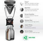 asobu Coldbrew Portable Cold Brew Coffee Maker With a Vacuum Insulated 1 Liter Stainless Steel 18/8 Carafe Bpa Free (Powdered Pink) - Image 4