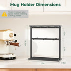 EsLuker.ly Coffee Mug Holder Cup Tree Rack for Coffee Bar Countertop - Image 2