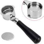 51mm Bottomless Portafilter for Certain De'Longhi Models with Alumina Handle by DIBTSA