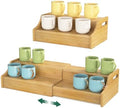 EsLuker.ly Coffee Mug Cup Holder Rack for Cabinets Countertop, Bamboo by EsLukerly
