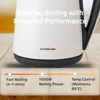 Epsilon Double Wall Electric Kettle 1100W – 1.7L Hot Water Tea Kettle & Hot Water Boiler with Auto Shut-Off, Boil Dry Protection, BPA-Free Stainless Steel Electric Teapot, Fast Boil, Cool Touch Design - Image 4