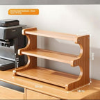 Rainsleep Multifunctional Coffee Mug Organizer for Countertop - Storage and Organization Rack for Cabinet, Holds Coffee Cups and Mugs for Kitchen and Home - Image 2