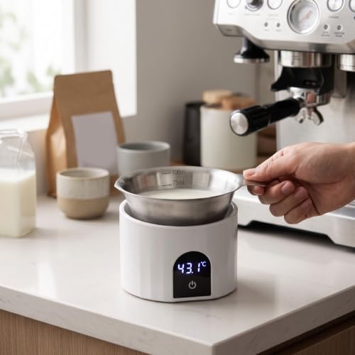 banapoy Coffee Bean Scale Set with Measuring Cup (White) - Image 5