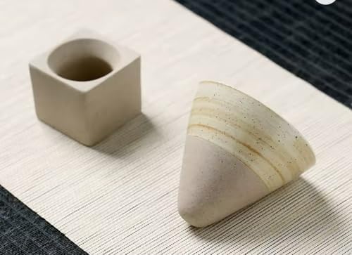 The Cone Cup Collection: Set of 6 Ceramic Cones/Same iconic sip. Meet the 3.4oz Cone Cup Set six bold cones, six square holders, one unforgettable coffee moment. Microwave & Dishwasher Safe - Image 6