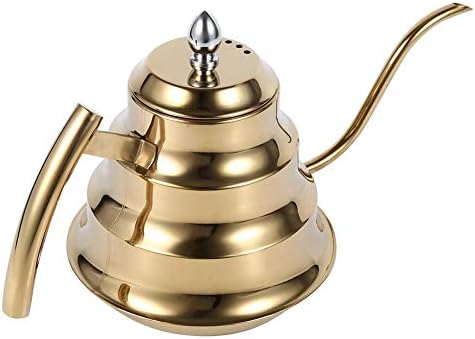 1.2L Gooseneck Tea Pot, Tea Kettle Anti-rust and -resistant Tea Pot, for using on Gas, Electric and Induction Stove Home Kitchen Use(Golden) - Image 6