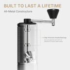 TIMEMORE C5 ESP PRO Manual Coffee Grinder, 42mm Stainless Steel S2C Burr, 50 Adjustable Settings Hand Grinder, All-Metal Portable Coffee Grinder for Espresso, Pour Over & French Press, 30g, Black - Image 4