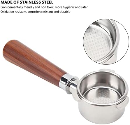 54Mm Bottomless Portafilter, Stainless Steel Coffee Portafilter, Detachable Coffee Portafilter with Handle for Coffee Machine (Type A1 Red Branch) - Image 2