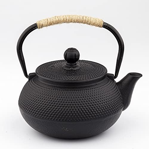 Cast iron teapot,classic tea kettle,Cast Iron Tetsubin Teapot,Japanese Tea Set,tea Pots with Infusers For Loose Tea,Cast Iron Tea Kettle for Wood/Campfire/Gas Stove Top(Size:1200ml) (Size : 1200ml) by Unknown