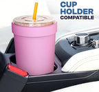 Frost Buddy Togo Buddy 30 oz Stainless Steel Vacuum Insulated Tumbler To Go Coffee Cup – Iced Coffee Cups, Iced Coffee Sleeve, Travel Mug, Thermal Cup for Hot & Cold Drinks, Dunkin Cup (Red Pencil) - Image 6