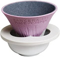 Mt. Fuji Ceramic Coffee Filter - Reusable Dripper - Paperless - Made in Japan - Pink by IPPINKA