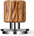 58.5 Tamper with Olive Wood Handle – Spring Loaded Espresso Tamper by KNODOS