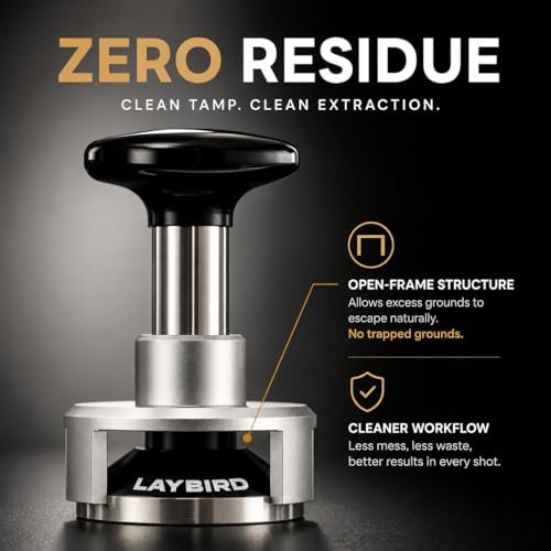 TriPress Espresso Tamper, Fits 53.3mm & 54mm, 25lb Self-Leveling - Image 6