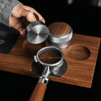 Espresso Tool Set | 54mm Espresso Tamper with Spiral Pattern Base | Espresso Distributor with Adjustable Height | Fit 54mm Espresso bottomless and Double Spout Portafilters - Image 4