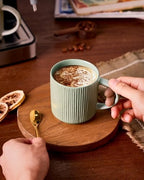 famiware Coffee Mug Set of 4, Star 12 oz Ceramic Mugs Cups Set with Handle - Image 5