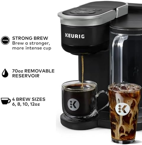 Keurig K-Brew+Chill Iced or Hot Single-Serve K-Cup Coffee Maker with MultiStream and QuickChill Technology, 70oz. Removable Reservoir, Black (Renewed) - Image 6