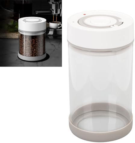 Yosoo Health Gear Electric Vacuum Canister, Sealed Glass Jar for Tea Coffee Beans Nuts Storage, with Built in 500mAh Battery, High Borosilicate Glass Kitchen Organizer (950ml) - Image 2