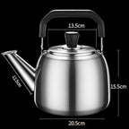 304 Stainless Steel Teapot, Portable Kettle for Stovetop, Stainless Steel Tea Infuser Whistling Kettle, 4/5/6L Cold Water Kettle with Lid and Anti-Scalding Handle,5l - Image 6