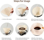 700 Pcs Conical Wood Pulp Filter Paper – Hand-Brewed Coffee Drip Sheets for Household Cafes - Image 4