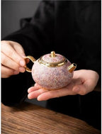 Tea Kettle Home Handmade Ceramic Tea Set Suitable For Women Pink Teapot Gift Ceramic Tea Infuser - Image 6
