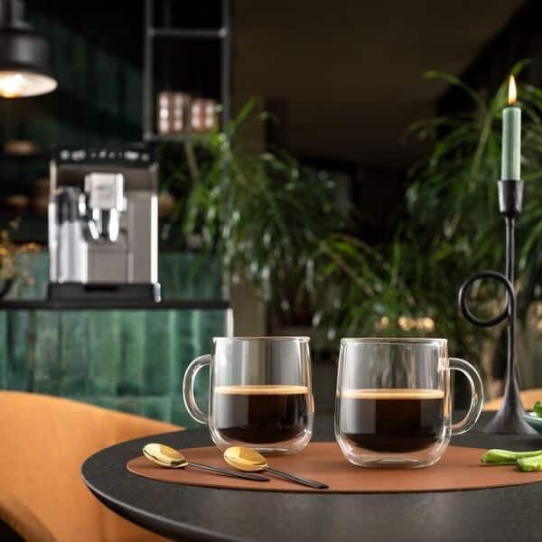 De'Longhi Double Wall Glass Mug, (500ml 16.9oz) Set of 2 - Image 2