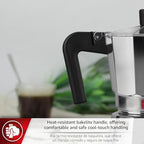 Magefesa Kenia Stovetop Espresso Moka Pot, 3-Cup/5 oz, Italian Coffee Maker for Cuban Coffee, Extra-Thick Aluminum, Heat-Resistant Handle, Safe & Easy-to-Use, Greca Coffee Maker - Image 6