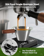 Maestri House Mini Coffee Scale with Timer, USB-C Rechargeable Espresso Scale+ Espresso Measuring Cup - Image 5
