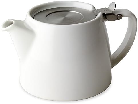 FORLIFE Stump Teapot with SLS Lid and Infuser, 18-Ounce, White by Unknown