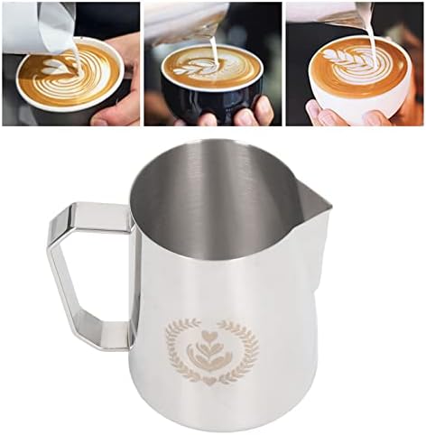 FLEXMAN 600ml Milk Frother Cup, Stainless Steel Eagle Spout Espresso Milk Frothing Pitcher, Frothing Cup for Coffee Latte, Milk Froth, Daily Drinking (Original color) - Image 5