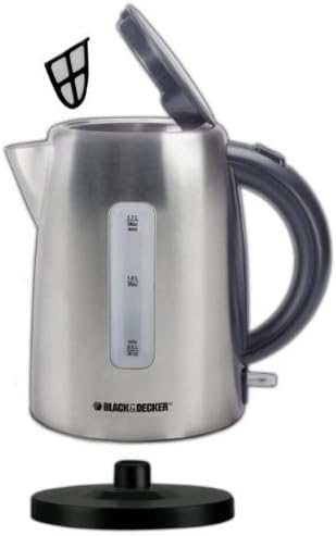 BLACK+DECKER 1.7L Cordless Kettle, Silver, KE2000SD - Image 2