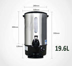INTBUYING Stainless Steel Large Capacity Commercial Office Kitchen Hot Water Dispense Boiler Instant Boiling Machine Heater Electric Kettle Temperature Control for Coffee Tea with Faucet Tap-19.6L - Image 2