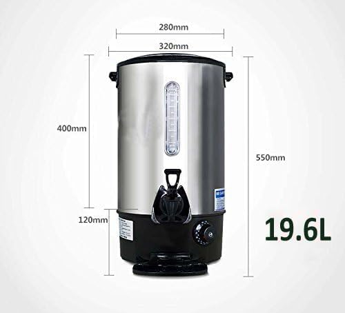 INTBUYING Stainless Steel Large Capacity Commercial Office Kitchen Hot Water Dispense Boiler Instant Boiling Machine Heater Electric Kettle Temperature Control for Coffee Tea with Faucet Tap-19.6L - Image 2