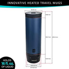 Thermojoe 16 Oz. Rechargeable Heated Smart Travel Mug for Coffee and Tea with Temperature Control - Image 6