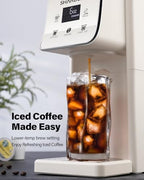 Coffee Maker Hot & Iced With Bold Setting,Single Serve Coffee Maker For K Cup And Grounds,52 Oz Removable Water Tank,6-14 Oz Brew Sizes,One Cup Kcup Coffee Machine With Reusable Filter, White - Image 2