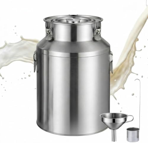 1.32-26.42Gal Stainless Steel Milk Can Bucket, Wine Pail Bucket with Spigot by Unknown
