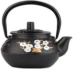 tetsubin cast iron teapot japanese tea kettle workshop with Stainless Steel Infuser(Plum bamboo pattern 10oz）【1.54 lb】 by Unknown