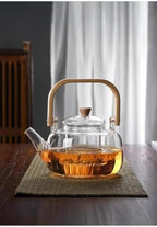 Borosilicate Glass Teapot with Handle, 1.2 L Heat-Resistant Infuser for Loose Leaf Tea, Dishwasher Safe, refined Kitchenware for Brewing Herbal and Floral Teas - Image 2