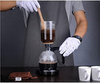 JITEM Cafetera Syphon Vacuum Coffee Maker Glass Electric Siphon Pot Knob Operation Keep Warm Function 500W 360ML Manual Preparation Mode for Coffee or Tea - Image 5